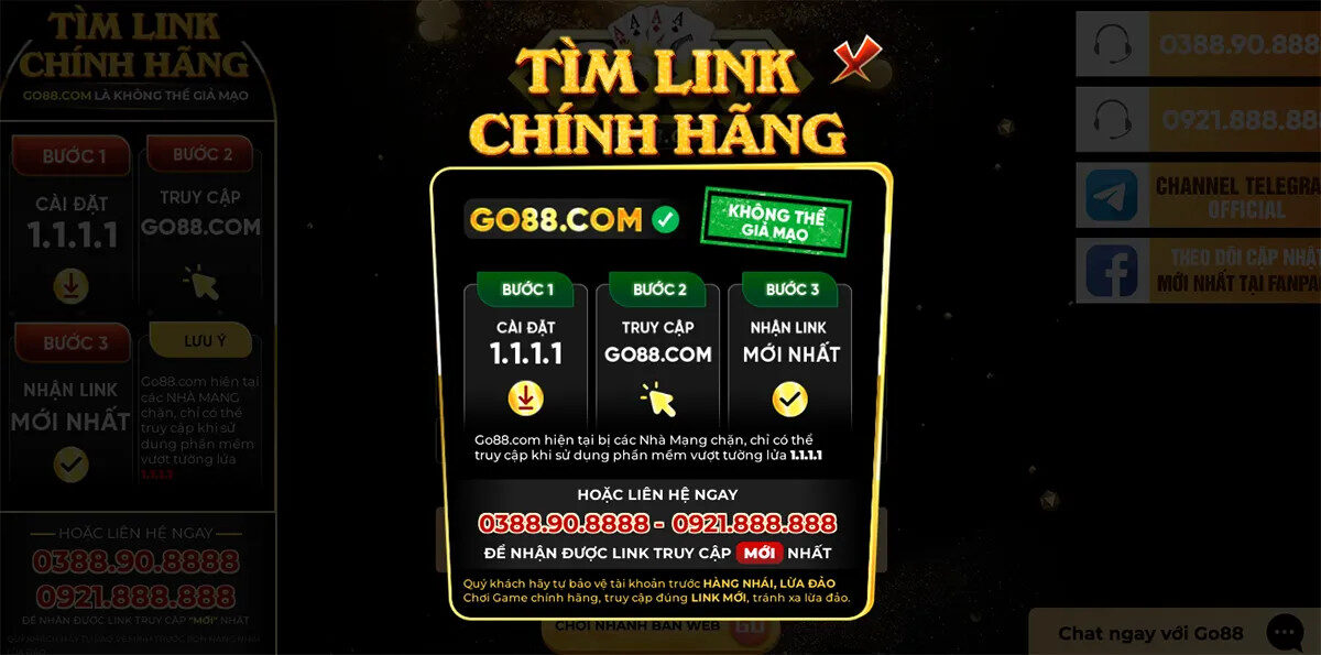 Link chính hãng Go88